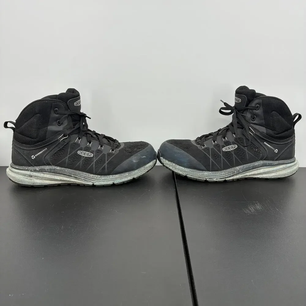 Keen Utility Traverse Mid Carbon Toe Work Boot Men's 10.5D Black KonnectFit